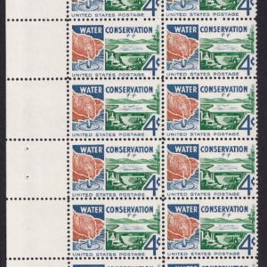 Scott #1150 Water Conservation Plate Block of 20 Stamps - MNH P#26588 PC#5