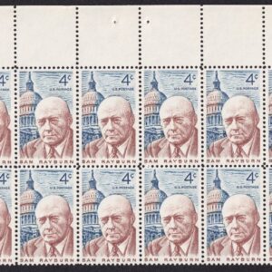 Scott #1202 Sam Rayborn Plate Block of 20 Stamps - MNH P#27260