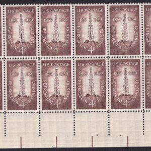 Scott #1134 Petroleum Industry Plate Block of 20 Stamps - MNH P#26416 PC#5