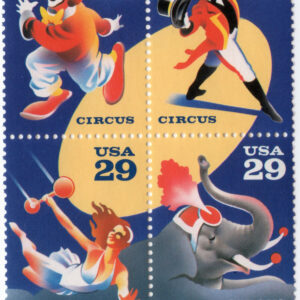 Scott #2753a Circus Events (Elephant) Block of 4 Stamps - MNH