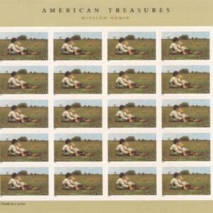 Scott #4473 American Treasures Winslow Homer Full Sheet of 20 Stamps - MNH