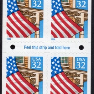 Scott #2920De Flag over Porch Booklet Pane of 10 Stamps - MNH P#V11111