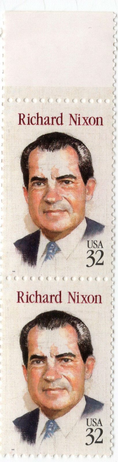 Scott #2955 Richard M Nixon 37th President Vertical Pair of Stamps - MNH