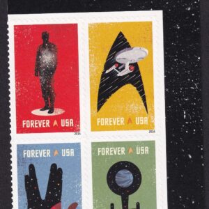 Scott #5135a Star Trek (Spock) Plate Block of 4 Forever Stamps - MNH UR