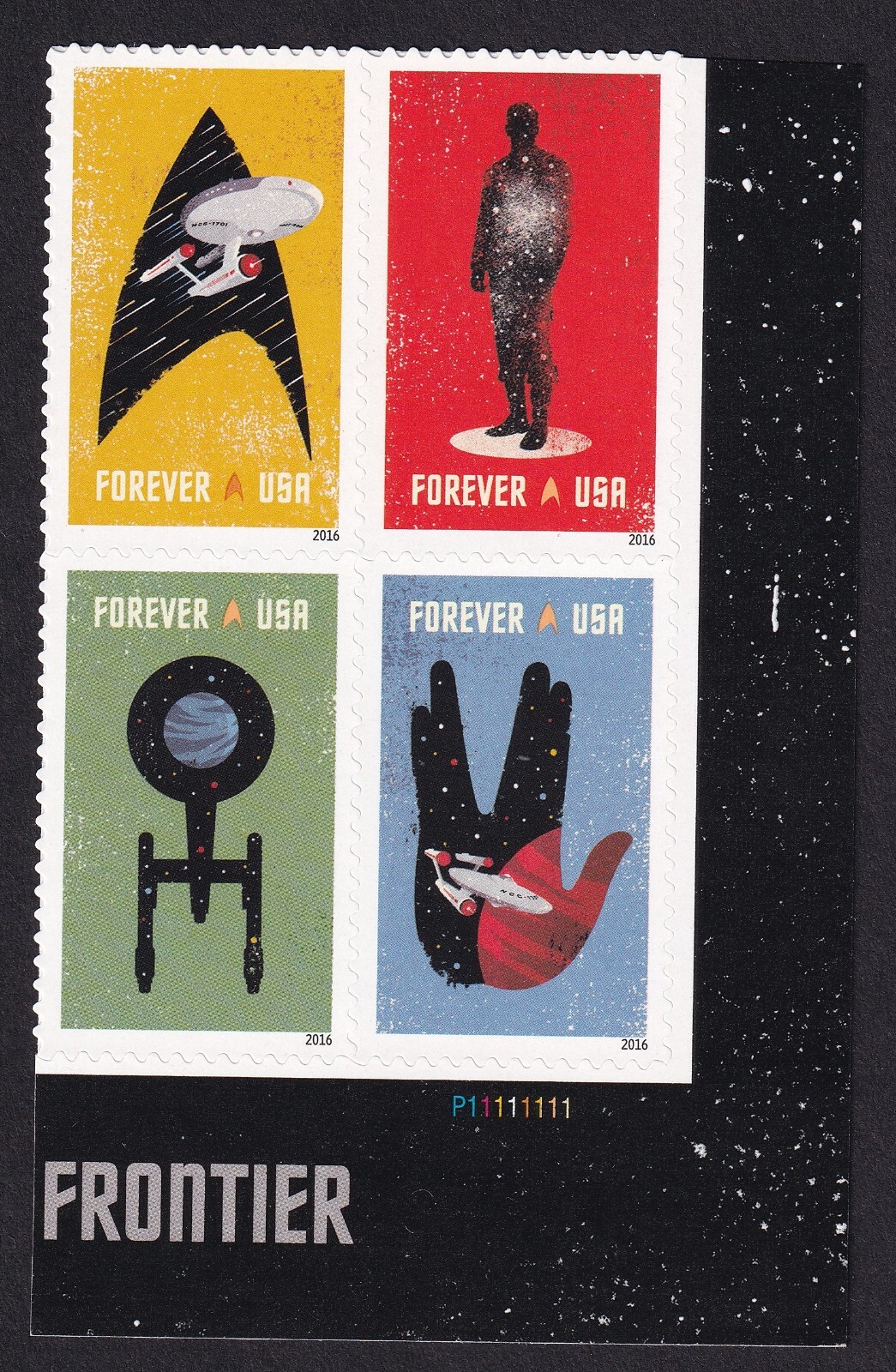 Scott #5135a Star Trek (Spock) Plate Block of 4 Forever Stamps - MNH LR