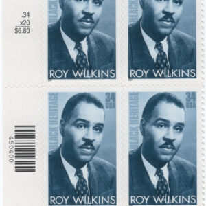 Scott #3501 Roy Wilkins (Black Heritage) Plate Block of 4 Stamps - MNH