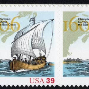Scott #4073 Samuel de Champlain (French Explorer) Pair of Stamps - MNH