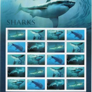 Scott #5227a Sharks Sheet of 20 Forever Stamps - MNH