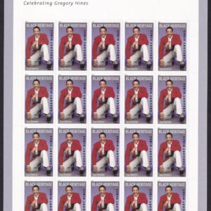 Scott #5349 Gregory Hines Sheet of 20 Forever Stamps - MNH UV