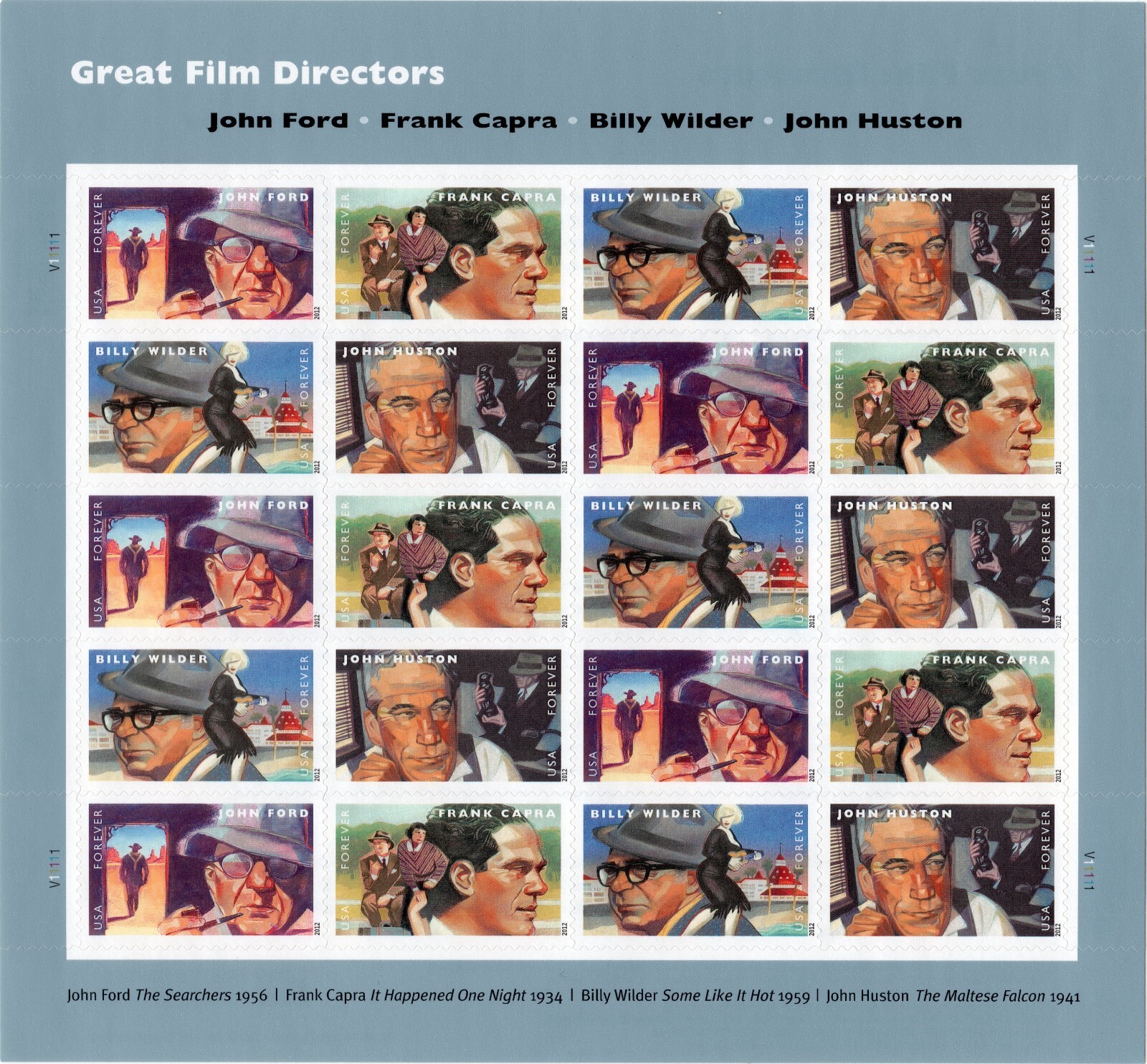 Scott #4671a Great Film Directors Sheet of 20 Stamps - MNH
