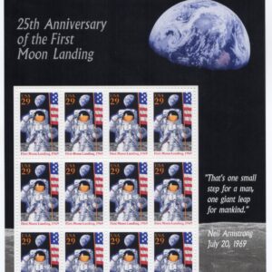 Scott #2841 29¢ FIRST MOON LANDING Full Sheet of 12 Stamps - MNH
