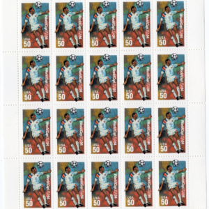 Scott #2836 World Cup Soccer 50c Sheet of 20 Stamps - MNH