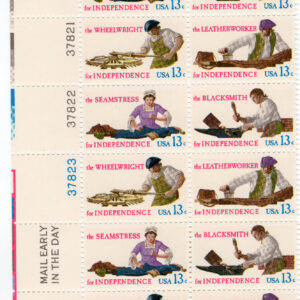 Scott #1720a (1717-20) Skilled Colonial Workers Plate Block of 20 Stamps - MNH