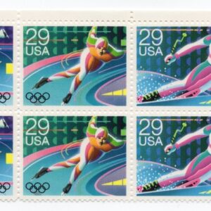 Scott #2615a (2611-15) Winter Olympics Eagle Block of 10 Stamps - MNH UR