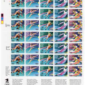 Scott #2615a (2611-15) 29¢ Winter Olympics Full Sheet of 35 Stamps - MNH