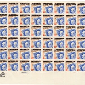 Scott #2145 Ameripex '86 Full Sheet of 50 Stamps - MNH P#46-3 LR