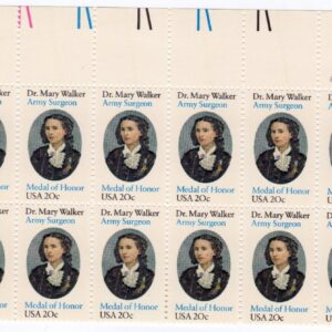 Scott #2013 Dr. Mary Walker Plate Block of 20 Stamps - MNH P#11111 UL