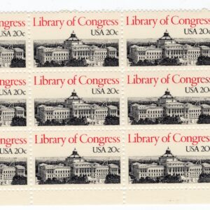 Scott #2004 Library of Congress Plate Block of 9 Stamps - MNH P#3 LR