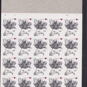 Scott #5002 Vintage Tulip Love Flowers Sheet of 20 Forever Stamps - Sealed