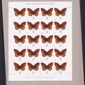 Scott #4859 Fritillary Butterfly Sheet of 20 Forever Stamps - Sealed
