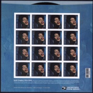 Scott #5059 Sarah Vaughan Sheet of 16 Forever Stamps - MNH