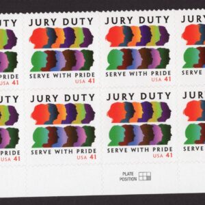 Scott #4200 Jury Duty Plate Block of 8 Stamps - MNH