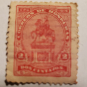 Stamp Latin America Honduras 1919 2c "Statue to Francisco Morazan" Sc #185