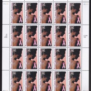 Scott #3081 Breast Cancer Awareness Full Sheet of 20 32¢ Stamps - MNH