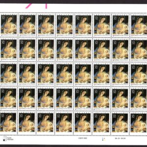 Scott #3107 Madonna (Mary, Matteis) Sheet of 50 Stamps - MNH P#1111-1