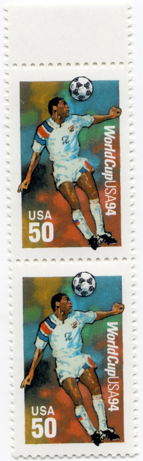 Scott #2836 Soccer (World Cup) Pair of Stamps - MNH w/selvage