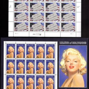 Scott #2966-2967 POW MIA (Veterans) & Marilyn Monroe Sheet of 20 Stamps - MNH