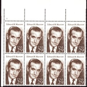 Scott #2812 Edward Murrow Plate Block of 8 Stamps - MNH