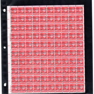 Scott #c79b Precancel Airmail Winged Envelope Sheet of 100 Stamps - MNH Vario