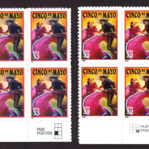 Scott #3203-3309 Cinco de Mayo (May 5th, Mexico) Block of 4 Stamps - MNH
