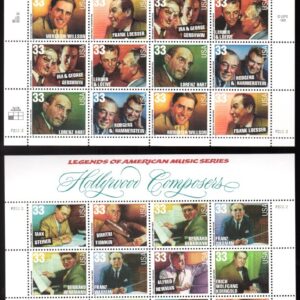 Scott #3344a-3350a Songwriters Composers Sheet of 20 Stamps - MNH