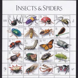 Scott #3351 Insects and Spiders Sheet of 20 Stamps - MNH