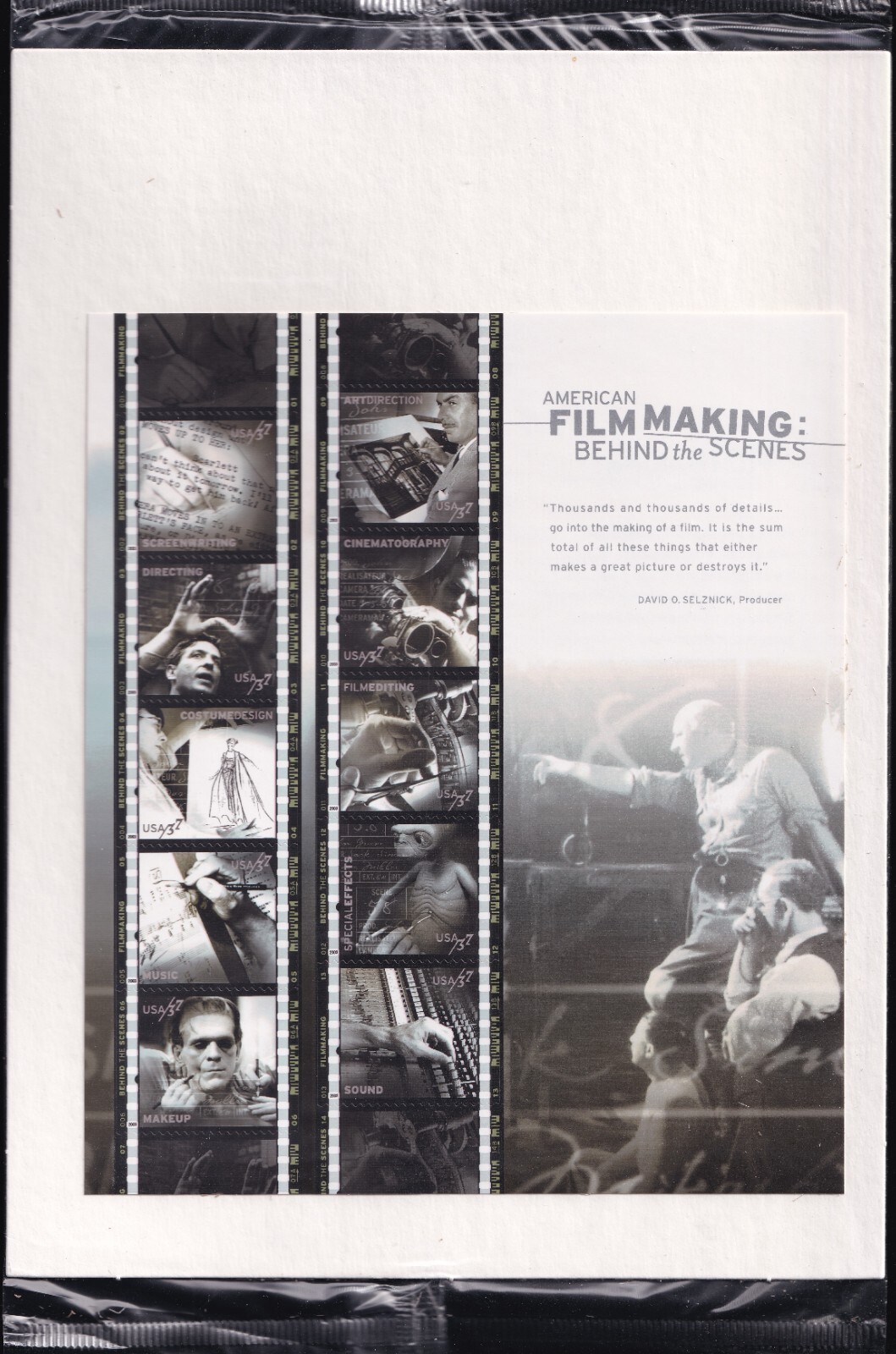 Scott #3772 American Filmmaking Sheet of 10 Stamps - Sealed White