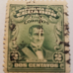 Stamp Latin America Ecuador 1916 "President Diego Noboa" A72 #202 used