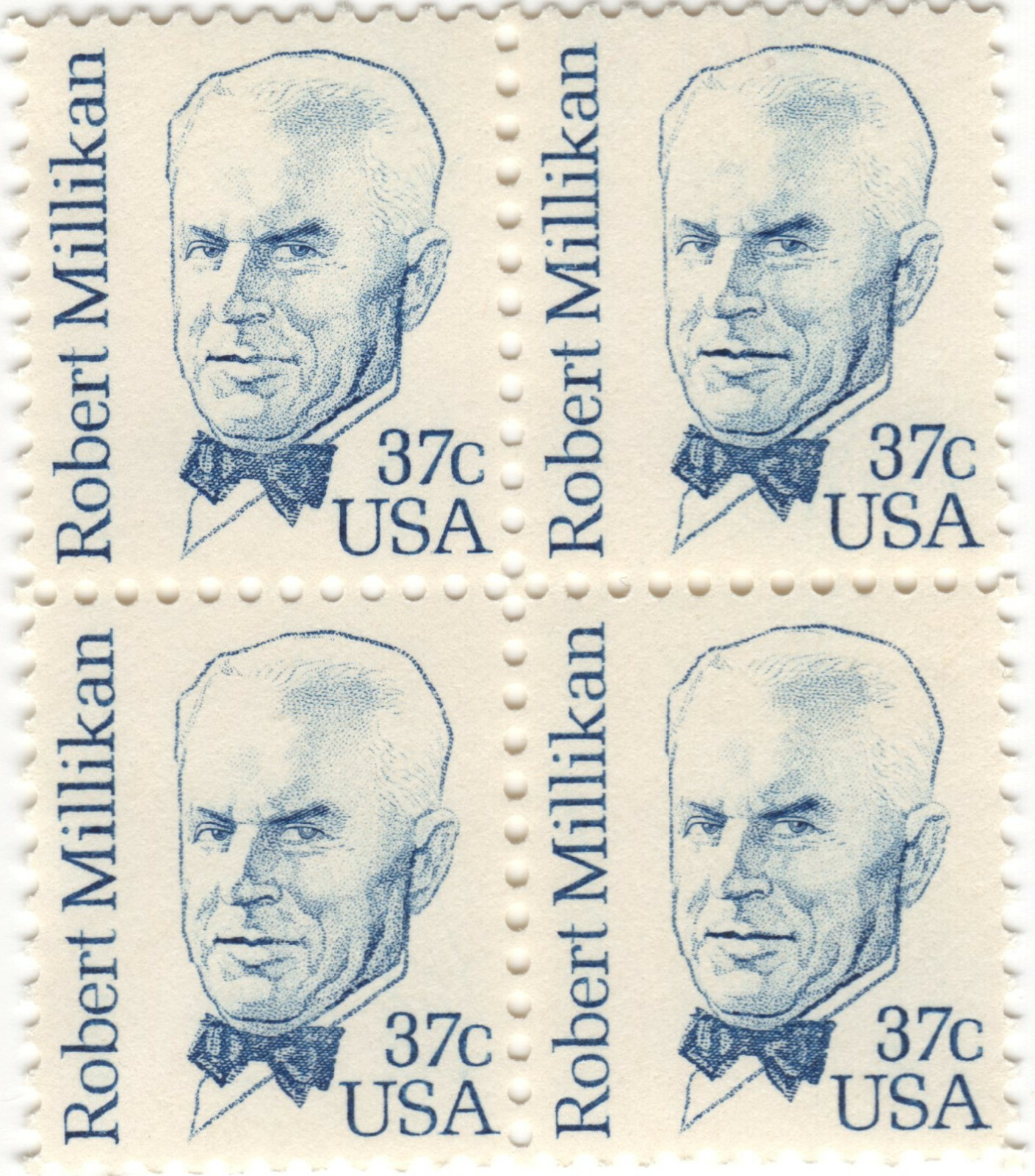 Scott #1866 Robert Millikan (Oil Drop, Electron) Block Of 4 Stamps - MNH