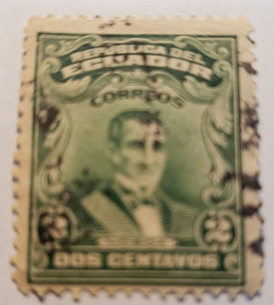Stamp Latin America Ecuador 1916 "President Diego Noboa" A72 #202 used