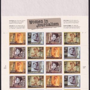 Scott #3668a (3665-68) Women In Journalism Sheet of 20 Stamps - Sealed White