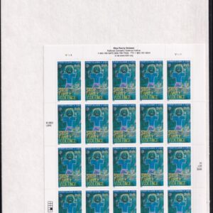 Scott #B3 Stop Family Violence Sheet of 20 Stamps - Sealed White