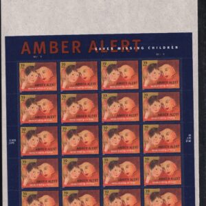Scott #4031 Amber Alert Full Sheet of 20 Stamps - Sealed Brown