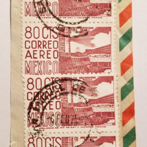 Stamps Latin America Mexico Set of 4 1950-52 80c Airmail Modern Architecture