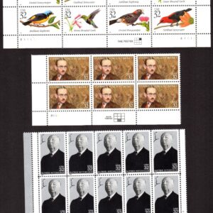 Scott #3221-3225a-3226 Tropical Birds Benet Hitchcock Plate Blocks Stamps - MNH