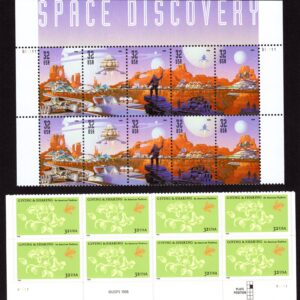 Scott #3242a-3243 Space Discovery Giving Plate Block of 8 & 10 Stamps - MNH