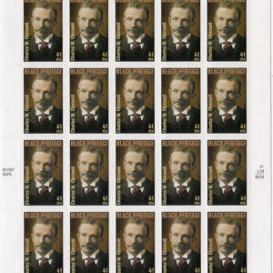 Scott #4222 Charles Chesnutt (Black Heritage) Full Sheet of 20 Stamps - MNH