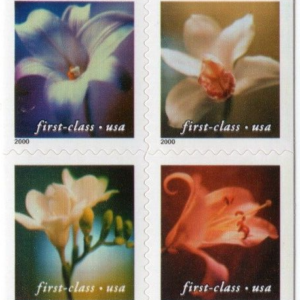 Scott #3457e 4 Flowers Booklet of 20 Stamps - MNH
