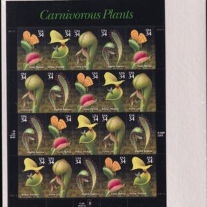 Scott #3531a (3528-3531) Carnivorous Plants Sheet of 20 Stamps - Sealed White
