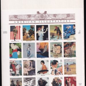 Scott #3502 American Illustrators (Norman Rockwell) Sheet of 20 Stamps Sealed Wh